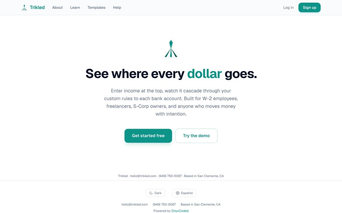 The Trikled homepage